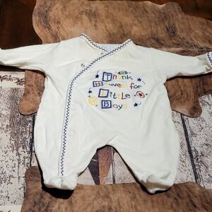 Koala Kids Cream One Piece with Colorful Embroidery